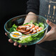 耐熱鋼化玻璃烤碗微波爐專(zhuān)用加厚水果沙拉碗甜品碗 8寸鋼化玻璃碗