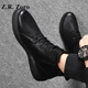 Z.R.Zoro品牌馬丁靴男2025秋冬新品男鞋高幫鞋男百搭切爾西靴男皮鞋子男潮 黑色（加絨款） 41 皮鞋碼（現(xiàn)貨）