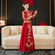 米詩德秀禾服新娘小個(gè)子150結(jié)婚禮服中式婚禮145矮個(gè)子敬酒服婚紗 鳳天A簡(jiǎn)款無頭部飾 夏季款 M