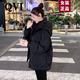 QVI高端品牌羽絨服女短款2025冬季新款寬松減齡小個(gè)子白鴨絨加厚外套 黑色（90新國標白鴨絨） S 【80斤--110斤】