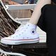 匡威（Converse）官方All Star經(jīng)典帆布男女高幫休閑運(yùn)動(dòng)小白鞋101009 101009/白色 37