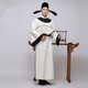 勤思路唐代古裝漢服李白成人兒童杜甫詩(shī)人服裝端午節(jié)屈原書生話劇演出服 白色衣服（包含帽子+腰帶+藝領(lǐng)） 180