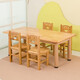 希迪尼兒童實(shí)木桌子學(xué)習桌家用可升降積木游戲桌幼兒園桌椅套裝寫(xiě)字書(shū)桌 120*60長(cháng)方桌+4實(shí)木椅子