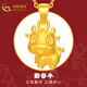 中國黃金（CHINA GOLD）黃金吊墜足金女12生肖吊墜本命年龍年金項(xiàng)鏈送禮物女友送人送禮 勤奮牛 約1g