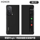 榮耀Magic V原裝折疊屏手機(jī)殼magicv智能視窗支架真皮保護(hù)套原廠翻蓋式全包防摔新款5G 智能視窗保護(hù)皮套（曜石黑）