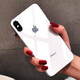 井邑田 iphonexr鋼化彩色后膜 xsmax后蓋背膜 蘋果X手機改色后貼膜防爆ix防刮花XR 蘋果XSMAX【白色】鋼化后膜