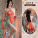 鉑朗尼奧床上攻速裙?jié)h服方便辦事衣性感古風(fēng)純欲戰(zhàn)袍春夏季連衣裙套裝 2345文胸+內(nèi)褲+裙子+披紗 均碼