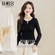 絲柏舍長(cháng)袖打底衫2026春裝新款女裝時(shí)尚簡(jiǎn)約修身顯瘦圓領(lǐng)上衣