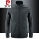 皮爾卡丹（pierre cardin）春秋新款外套男立領(lǐng)上衣服休閑戶外茄克百搭寬松運(yùn)動(dòng)夾克無(wú)帽 灰色 L