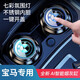 速倍馳寶馬3系新5系7系1系X1X2X3X4X5X6X7專用車(chē)載車(chē)用煙灰缸防飛灰用品 寶馬標(biāo)短款(七彩夜光燈煙灰缸)