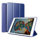 飛結(jié)寶 蘋果A1893平板保護(hù)套ipad23456全包防摔迷你5mini1234保護(hù)套air2 AA【寶藍(lán)軟款皮套】 ipad2/3/4