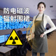 綠菲爾防電磁波輻射服孕婦裝圍裙大碼微波電腦上班防手機輻射裙衣服外穿 金屬纖維麻灰色 均碼