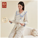 宮·熏宮熏月子服春夏季產(chǎn)后待產(chǎn)哺乳期孕婦睡衣產(chǎn)婦喂奶家居套裝懷孕期 180g 在逃公主 L