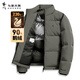與狼共舞【鵝絨90%】秋冬鎖溫保暖立領(lǐng)工裝外套男士羽絨服 206豆綠 175 
