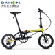 大行（DAHON）K3plus折疊自行車(chē)超輕鋁合金16英寸9速成人城市通勤代駕車(chē)KAA693 黑黃【內(nèi)折版】