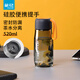 茶花（CHAHUA）運動(dòng)水杯夏季塑料水壺運動(dòng)健身男女隨手杯學(xué)生水杯帶茶隔杯子 黃色 520ml 1個(gè)