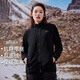 拓路者（Pioneer Camp）春秋款戶外抓絨衣女防風(fēng)搖粒絨外套立領(lǐng)冬季保暖內(nèi)膽 黑色 L 