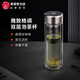 希諾2025新品玻璃杯雙層保溫防燙升級(jí)防漏水杯禮盒男士辦公室泡綠茶杯 XN6790本色-升級(jí)防漏-365ml