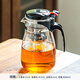 瓷牌茗茶具玻璃茶具套裝可拆洗內膽飄逸杯泡茶壺居家辦公懶人自動(dòng)紅茶泡茶器 尚型飄逸杯（單壺） 900ml