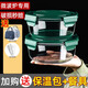 欣美雅 可微波爐加熱專(zhuān)用玻璃飯盒學(xué)生大容量便當盒帶飯飯盒上班族餐盒 青山黛950毫升*2+保溫包+餐具