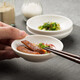 瓷鑫源日式創(chuàng)意商用醋碟小吃碟火鍋調(diào)料蘸醬碟子家用餃子蘸料小碟子個性 海浪味碟 4個 9cm