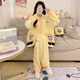 愛(ài)芬柔睡衣女士秋冬季珊瑚絨加厚加絨法蘭絨可愛(ài)少女冬天保暖家居服套裝 3405海綿寶寶T XL 建議體重115-140斤