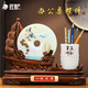 匠驢辦公室裝飾擺件高檔玉石平安扣筆筒一帆風(fēng)順帆船公司喬遷開業(yè)禮物 大號 順風(fēng)順?biāo)?0.3*12.3*33CM