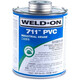 UPVC膠水 IPS 711 PVC 管道膠粘劑 粘結(jié)劑 WELD-ON 711灰色膠水473ML