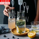 聚寶山一人飲冷涼水壺日式杯飲料果汁泡花茶水果茶杯大容量耐高溫玻璃杯 大號 520ml 1只