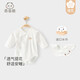 乖奇熊0-3-6個(gè)月夏季寶寶三角包屁衣新生兒綁帶連體哈衣嬰兒薄款睡衣 夏季/可愛(ài)小布丁 52cm