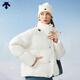 迪桑特（DESCENTE） WOMEN’S SKI 女士 短款廓形防潑水面包羽絨服外套夾克 WT-冰晶白 M (165/84A)