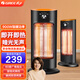 格力（GREE）小太陽取暖器嬰兒小型電暖器家用遠(yuǎn)紅外碳素管電熱扇烤火爐辦公室電暖氣節(jié)能省電 NSL-S609a