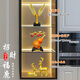 鴻蒙時代新家擺件2025新款客廳酒柜擺件裝飾品高級感輕奢高檔大氣新居裝飾 柿柿如意大鵬鹿三件套（默克金）