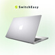 SwitchEasy Nude 適用蘋(píng)果MacBook保護殼air15寸透明黑超薄磨砂M4/3/2筆記本電腦Pro14/16英寸13.6套防摔 半透磨砂白 24-21Pro M4/M3/M2/M1 1