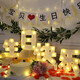 阿寶麗寶貝生日蛋糕裝飾生日快樂(lè)LED發(fā)光燈牌驚喜告白浪漫拍照道具擺件