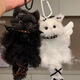 可愛(ài)途可愛(ài)貓咪毛絨公仔掛件扭扭棒手工diy材料包情侶中秋國慶生日禮物 黑色+白色天使小貓材料包 貓咪毛絨公仔掛件