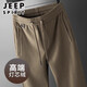 吉普（JEEP）高端燈芯絨男士休閑褲秋季新款運(yùn)動(dòng)男褲中年爸爸直筒寬松褲子男款 卡綠【高端燈芯絨】 XL【建議140-155斤】