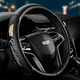 卡佐 適用于凱迪拉克汽車方向盤套XT5 XTS CT6 XT4 XT6 CT5車內(nèi)飾用品 凱迪拉克專用-黑色黑線