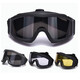 軍迷抗沖擊防彈眼鏡防風(fēng)防霧沙漠蝗蟲(chóng)風(fēng)鏡戰術(shù)護目鏡 黑色