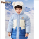 PawinPaw90%鵝絨卡通小熊童裝23秋冬男寶連帽羽絨服保暖外套 Blue藍(lán)色/50 100 cm