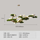 銘燈世家現(xiàn)代迎客松樹枝吊燈禪意藝術(shù)裝飾茶室燈餐廳工程酒店大堂分子燈具 中號28頭暖光120cm
