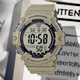 卡西歐（CASIO）日本復(fù)古運(yùn)動大表盤潮流防水腕表AE-1500WH-8B/1A WHX-1A 電子表 AE-1500WH-5A褐綠色