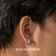 IDEAGEMER925銀荊棘耳環(huán)男士潮酷個性百搭小眾設(shè)計感痞帥男款耳釘耳飾配飾 荊棘耳環(huán)【單只】
