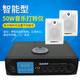 N智能 學(xué)校工廠50W音樂電鈴全自動打鈴儀器公共廣播USB控制器帶U盤 50W打鈴儀+2個壁掛喇叭