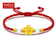 相思結(jié)珠寶小桃花黃金轉(zhuǎn)運(yùn)珠紅繩手鏈女款小金珠999足金編織本命年手繩 紅繩款桃花2古法約1.1-1.3g