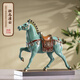 朱炳仁銅 壯志凌云 生肖馬銅書房工藝品辦公室桌面裝飾品唐馬擺件禮贈品 壯志凌云