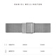 丹尼爾惠靈頓（DanielWellington）DW表帶12mm鋼帶銀色按扣女款DW00200193（適用于28mm表盤(pán)系列）