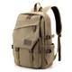 北慕 復古男士帆布雙肩包初中大學(xué)生書(shū)包潮流休閑大容量旅行包背包男包 卡其色