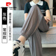 皮爾卡丹冰絲運(yùn)動(dòng)褲女夏季薄款2025新款小個(gè)子休閑束腳衛(wèi)褲燈籠防蚊女褲子 灰色【款】 常規(guī) L