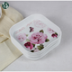 吐骨碟餐飯桌吐骨頭碟用裝垃圾小盤(pán)子塑料殘渣盤(pán)家用方密胺水干果殼托盤(pán) 粉色玫瑰6個(gè)裝